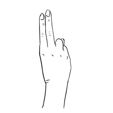 Hand drawn hands vector illustration symbol icon. Stock Illustration