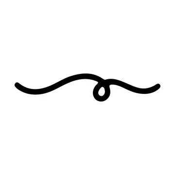 Hand drawn hanging loop divider vector illustration ideal for decorative pa.. Ilustração Stock