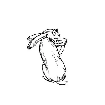 Hand drawn hare Stock Illustration