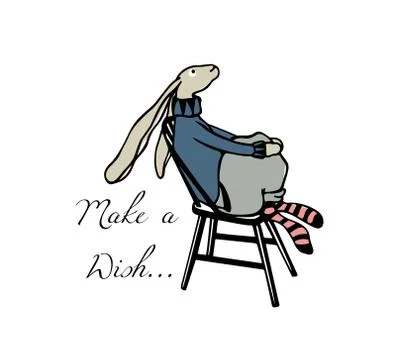 Hand drawn hare Stock Illustration