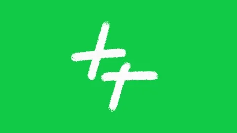 Hand Drawn Hashtag and Spiral Doodle 2D Animation on Green Screen Vidéo 336578887