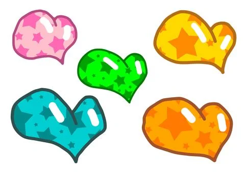 Hand drawn heart doodle. Stock Illustration