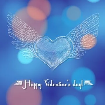 Hand - drawn heart Stock Illustration