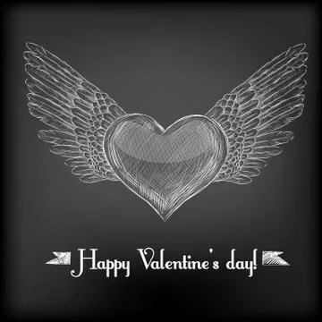 Hand - drawn heart Stock Illustration