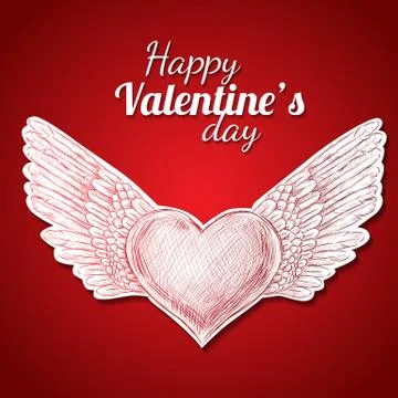 Hand - drawn heart Stock Illustration
