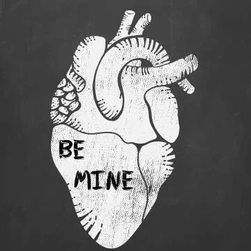 Hand drawn heart Stock Illustration