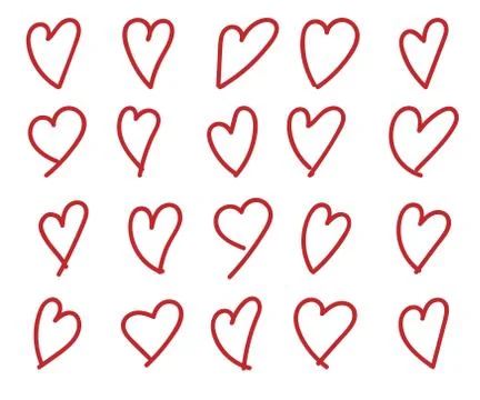 Hand drawn heart Illustrazione stock