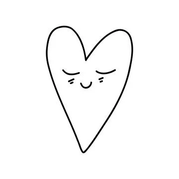 Hand-drawn heart Stock Illustration