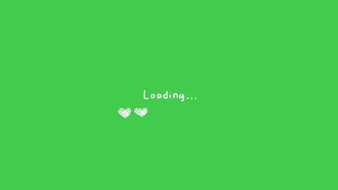 Hand Drawn Heart Loading Bar Green Screen Motion Видео 344764382