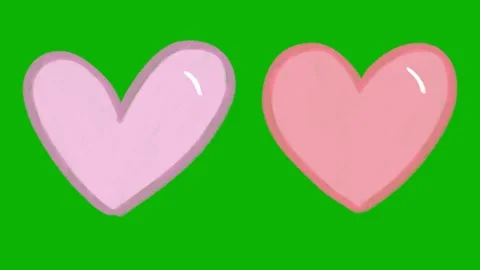 Hand Drawn Hearts Animation Cute Doodle Love Video stock 325802187