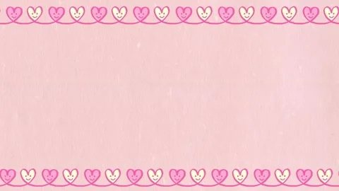 Hand drawn hearts border (12 seconds loop) 動画素材 310353976