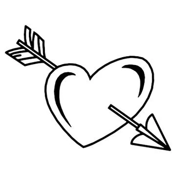 Hand drawn hearts. Design elements for Valentine s day. Stock Illustration