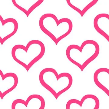 Hand drawn hearts. Design elements for Valentine s day. Stock Illustration