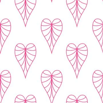 Hand drawn hearts. Design elements for Valentine s day. Stock Illustration