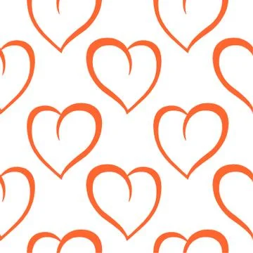 Hand drawn hearts. Design elements for Valentine s day. Illustrazione stock