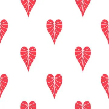 Hand drawn hearts. Design elements for Valentine s day. Stock Illustration
