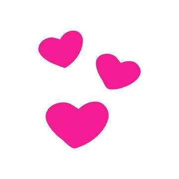 Hand drawn hearts. Design elements for Valentine's day. Stock Illustration