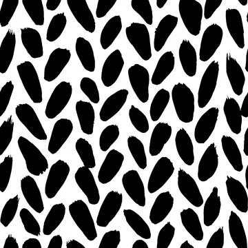 Hand drawn herringbone black vector plant pattern 스톡 일러스트