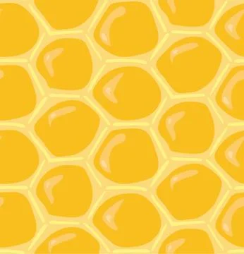Hand drawn honeycomb pattern Stock Illustration