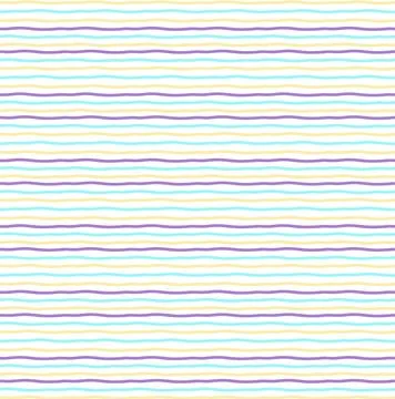 Hand Drawn Horizontal Doodle Lines Pattern Stock Illustration