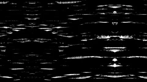 Hand Drawn Horizontal Ink Distortion Grunge Overlay - Abstract Wave Scratch Stock Footage 331886675