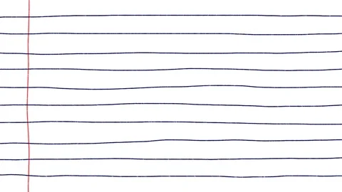 Hand-drawn Horizontal line notebook background. Stock Footage 263203466