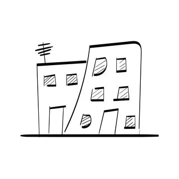 Hand drawn house. Simple vector icon イラスト素材