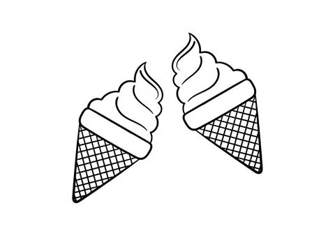 Hand drawn ice cream 2 Stock Illustration