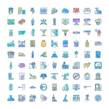 Hand drawn icon set exploring diverse concepts イラスト素材
