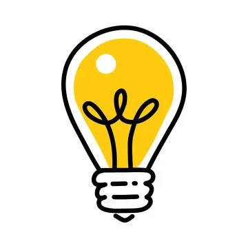 Hand drawn idea icon Stock Illustration