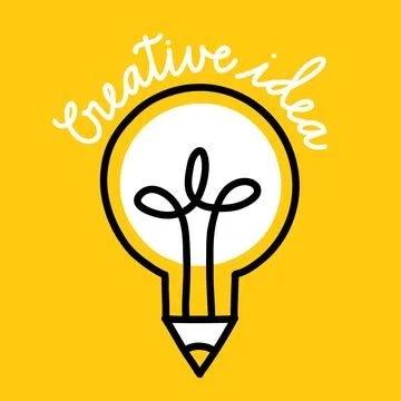 Hand drawn idea icon Stock Illustration