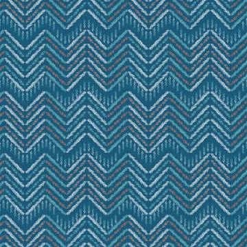 Hand drawn ikat chevron pattern fill. Seamless vector textile background. Woven Stock Illustration