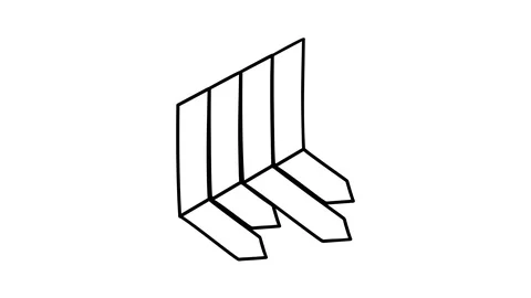 Hand-drawn infographic element - several falling arrows in space. Stock-Footage 111039844