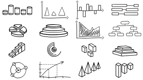Hand drawn infographics Stock Footage 107684560