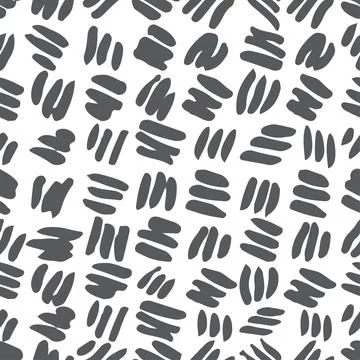 Hand drawn ink abstract texture seamless background Stock Illustration