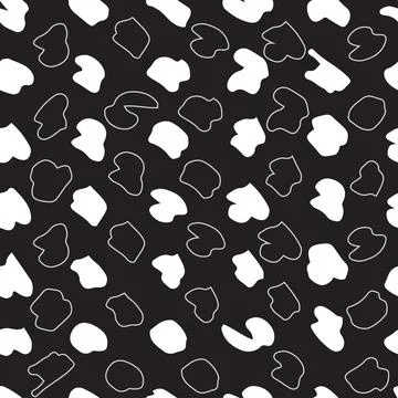 Hand drawn ink abstract texture seamless background Stock Illustration