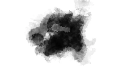 Hand Drawn Ink Brush Stroke Fluid Animation Video stock 200137769