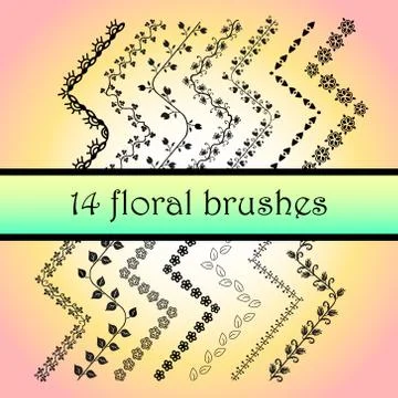 Hand Drawn Ink Brushes Stock Illustration