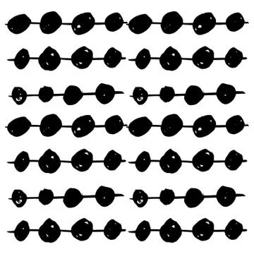 Hand-drawn ink collection Stock Illustration