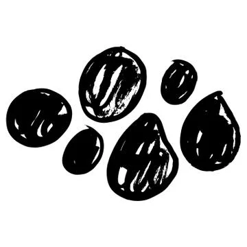 Hand-drawn ink collection Illustrazione stock