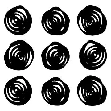 Hand-drawn ink collection Stock Illustration