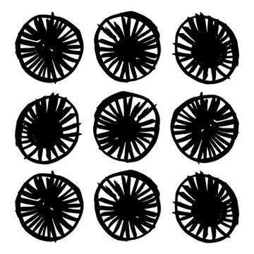 Hand-drawn ink collection Stock Illustration