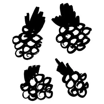 Hand-drawn ink collection Stock Illustration