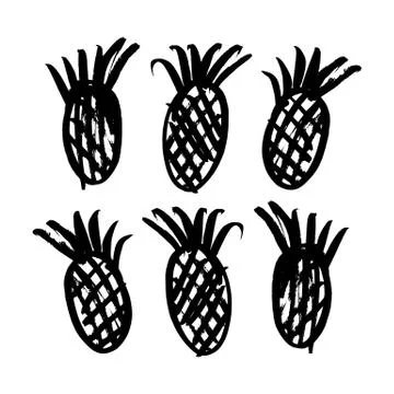 Hand-drawn ink collection Stock Illustration