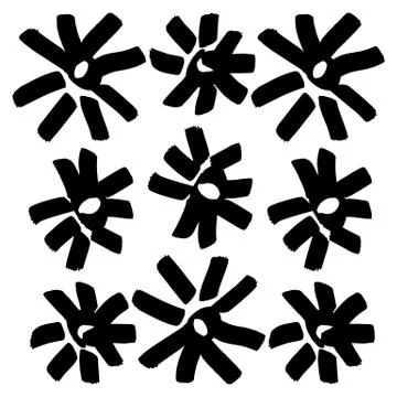 Hand-drawn ink collection Stock Illustration