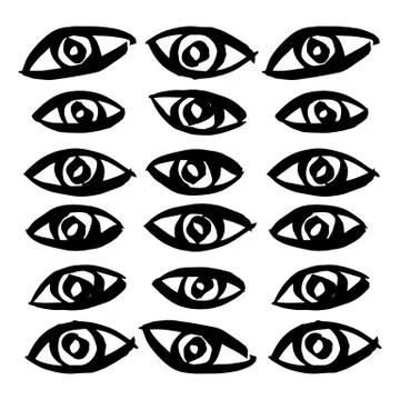 Hand-drawn ink collection Stock Illustration