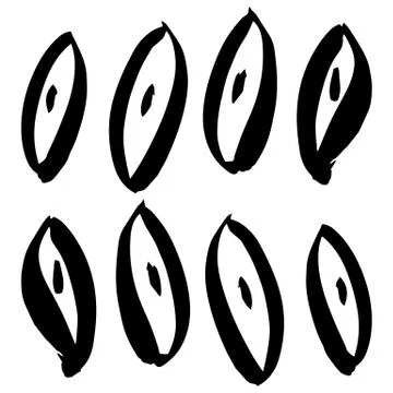 Hand-drawn ink collection Stock Illustration