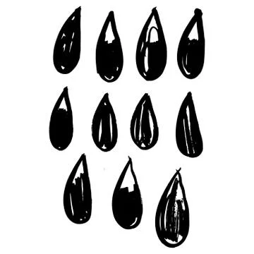 Hand-drawn ink collection Stock Illustration