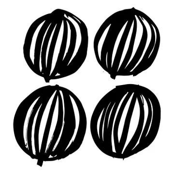 Hand-drawn ink collection Stock Illustration