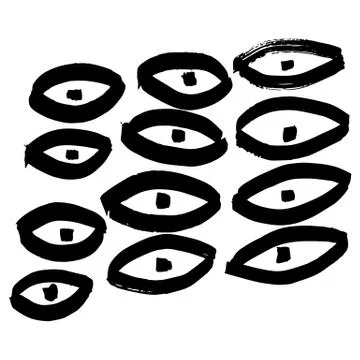 Hand-drawn ink collection Stock Illustration